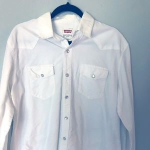 Vintage Levi's Mens Pearl Snap Shirt in Large